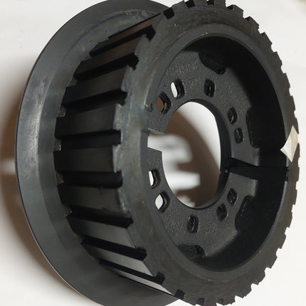 IEL076.04011 Rubber on Steel Drive roller 194 Dia x 60 Wide x 234 Flange - INNOVATIVE EQUIPMENT LTD 