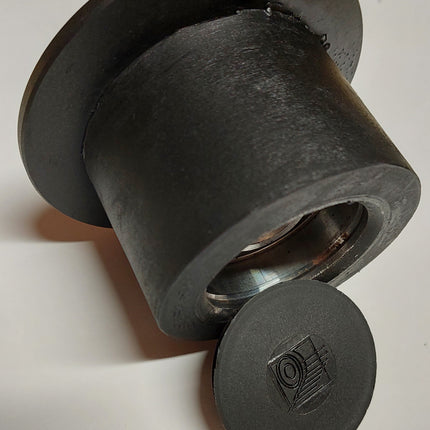 75 DIA 52 W 105 F x M16 ROLLER RUBBER ON STEEL FLANGED (RR75FL52.BN.OK) (B69) (200.27673,200.41100,200.27931,602.00077,602.00281,200.53265) - INNOVATIVE EQUIPMENT LTD