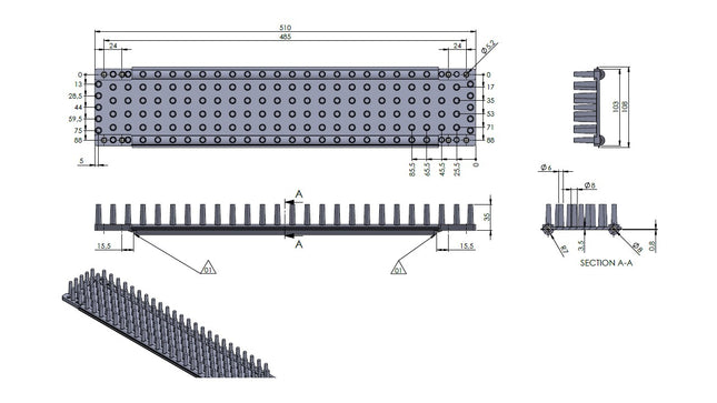 Hedge Hog Panel 510 mm wide