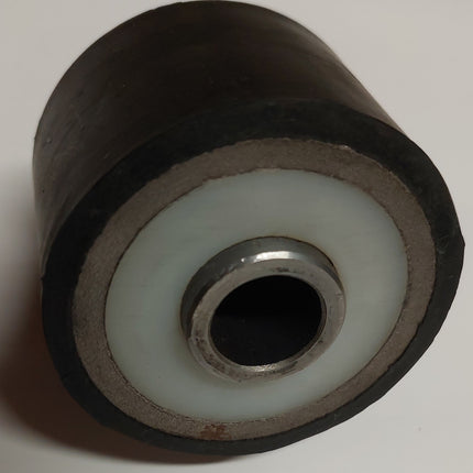 65 DIA 42 W x M16 RUBBER ON STEEL ROLLER ( RR65L42.BD.OK) (V01161) - INNOVATIVE EQUIPMENT LTD