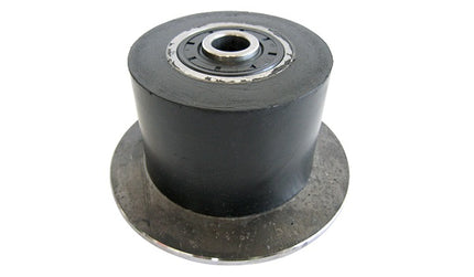90 D 54 W F130 x M16 RUBBER ON STEEL FLANGED ROLLER (200.27584) (HS9RM16) - INNOVATIVE EQUIPMENT LTD