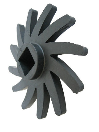 RUBBER STAR 12 POINT (B)165 DIA 32 x 32 CENTER Tapered Fingers (1510-01116) - INNOVATIVE EQUIPMENT LTD