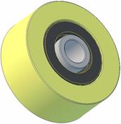 75 DIA 31 W x M16 POLYURETHANE ROLLER (K213) (602.00198) - INNOVATIVE EQUIPMENT LTD