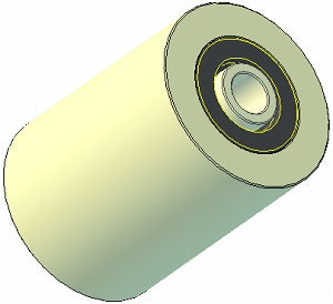 75 DIA W 100 x M16 POLYURETHANE ROLLER (K246) (200.92919) - INNOVATIVE EQUIPMENT LTD