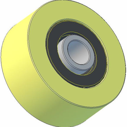62 DIA 30 W x M16 POLYURETHANE ROLLER (K257) (602.00169) - INNOVATIVE EQUIPMENT LTD