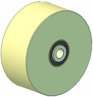 150 DIA 60 W x M16 POLYURETHANE ROLLER (K65) (200.40200, 200.31376) - INNOVATIVE EQUIPMENT LTD