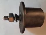 75 DIA 60 WIDE 110 FLANGE M20 AXLE 40 LONG STEEL ROLLER (A65) - INNOVATIVE EQUIPMENT LTD